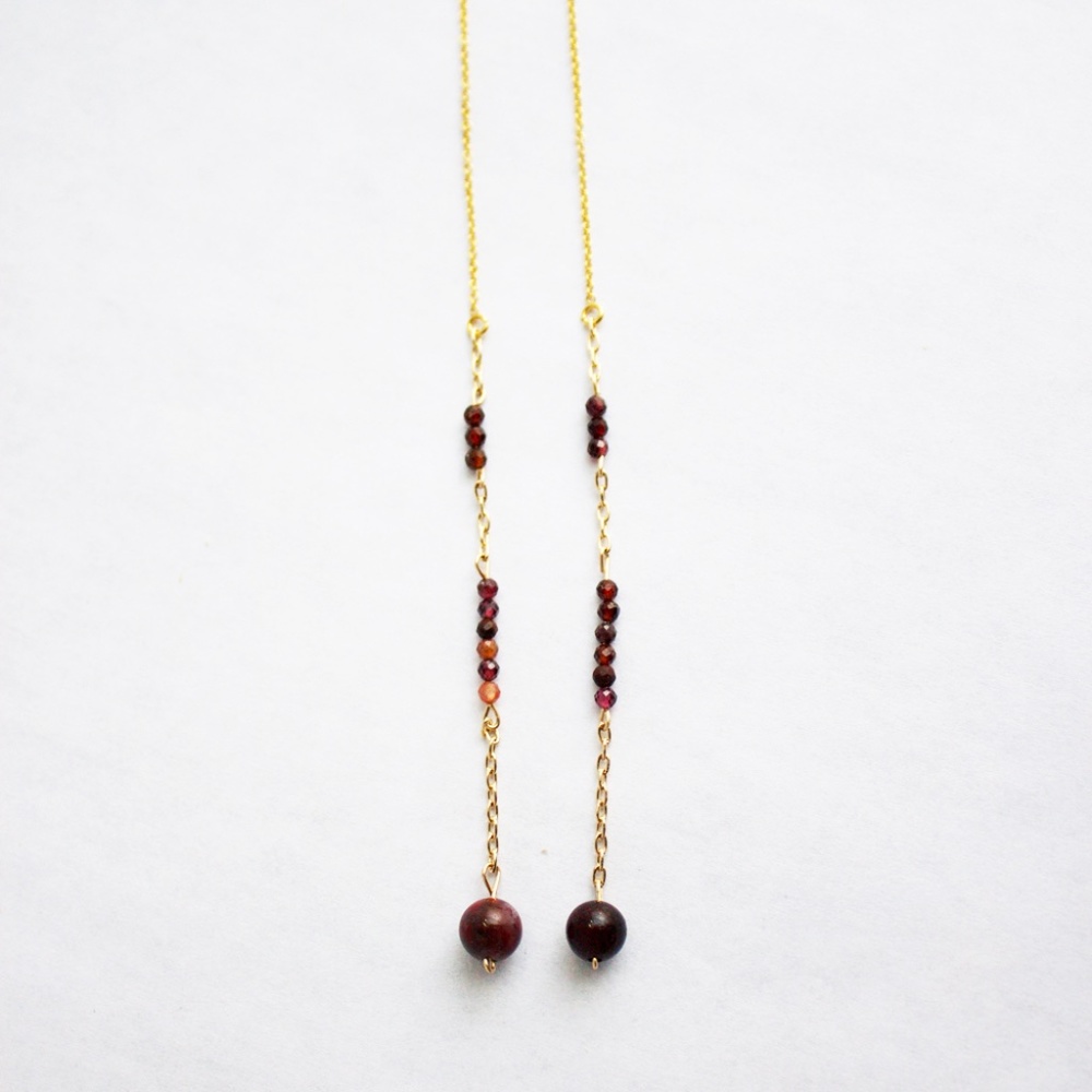 Gold Fill Bird Eye Jasper Threaders (Pride Series)